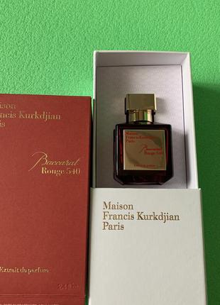 Maison francis kurkdjian baccarat rouge 540 extrait de parfum