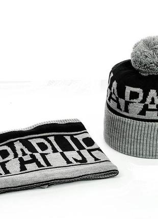 Молодежный набор шапка и снуд "napapijri"2 фото