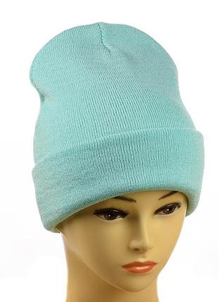Шапка-лопата "new" без декора мята