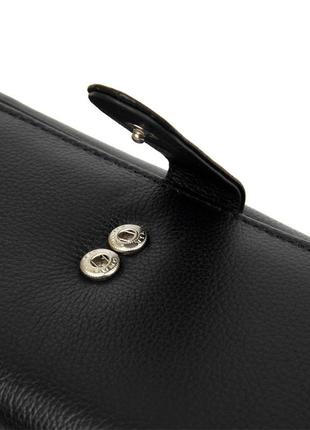 Універсальний жіночий гаманець st leather 19388 чорний3 фото