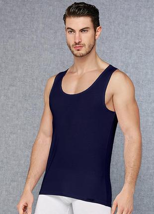 Чоловіча майка класична темно-синя модал doreanse 2011
