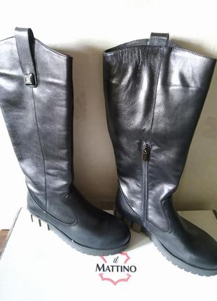 Шкіряні чоботи демі і зима. патент італія