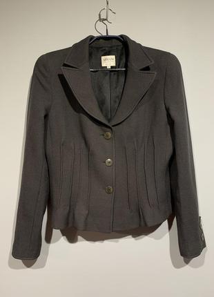 Шерстяной пиджак armani collezioni размер m3 фото