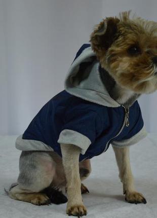 Куртка для собак утепленная сильвер