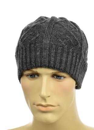 Мужская шапка "alex" темно-серый
