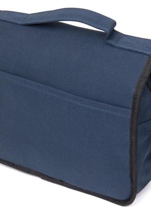 Текстильна сумка-органайзер в подорож vintage 20656 темно-синя2 фото