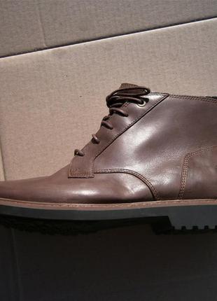 Черевики timberland lafayette park dark brown leather chukka boots a1qdx оригінал