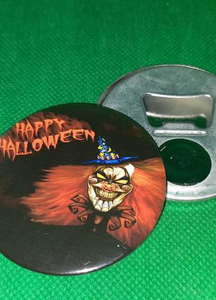 Круглый магнит открывашка к halloween хэллоин