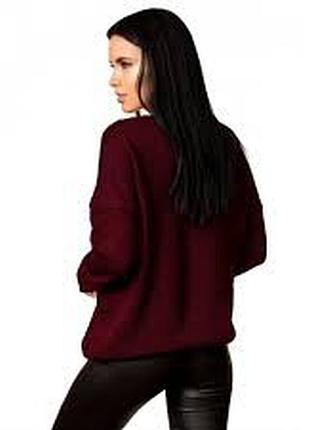 Кофта свободная, кокон, свитер оверсайз