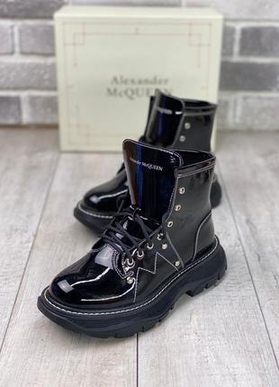 Черевики patent black ботинки7 фото