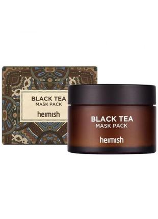 Заспокійлива маска для обличчя heimish black tea mask pack, 110 мл