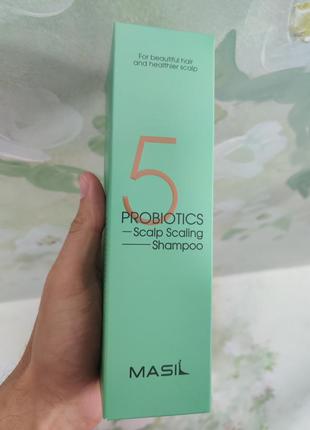 Шампунь для глубокого очищения кожи головы masil 5 probiotics scalp scaling shampoo, 300 мл2 фото