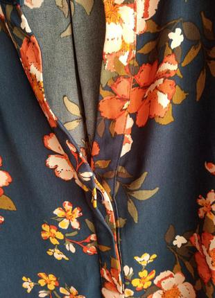 Блуза/сорочка в квіти4 фото