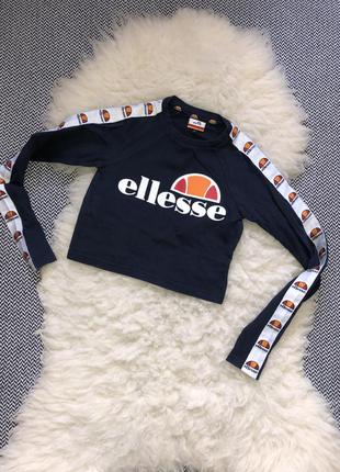 Ellesse оригинал лого джемпер кофта реглан лампасы справный топ