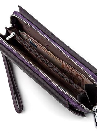 Кошелек женский st leather 18455 (sт228) удобный фиолетовый5 фото