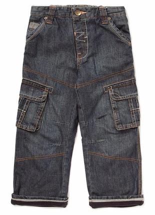 Новые джинсы на трикотажной подкладке джордж для мальчика 3-4 года1 фото