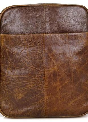 Сумка мужская vintage 14418 коричневая5 фото