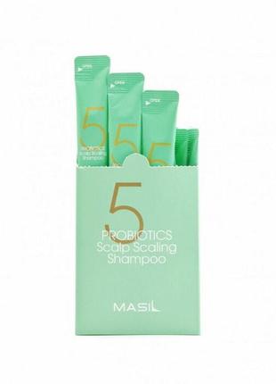 Шампунь для глубокого очищения кожи головы masil 5 probiotics scalp scaling shampoo, 8 мл