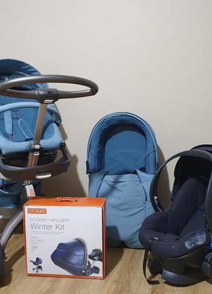 Коляска stokke xplory 3в1