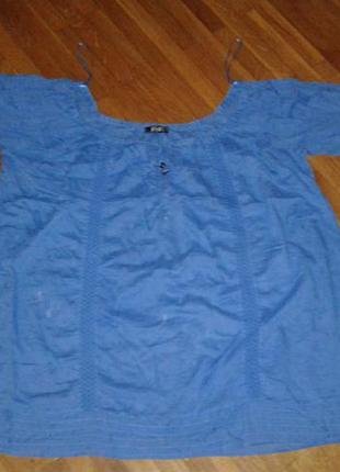 Стильна вільна фірмова блуза з мережкою від f&f m-l p.