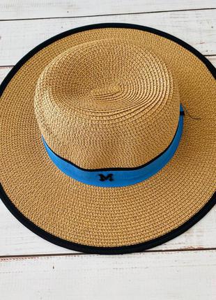 Соломенная шляпа стильная шляпа соломенная шляпа на пляж1 фото