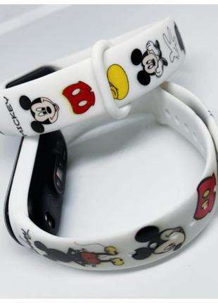 Ремінець mi band 3 mi smart band 4 mickey2 фото