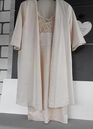 Костюм ,піжамний стиль: плаття і накидка; l