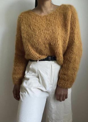 Стильный укорочённый свитер2 фото