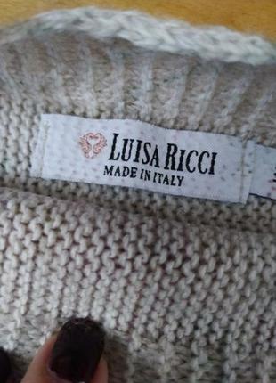 Шерстяной свитер в принт красивых цветов италия3 фото