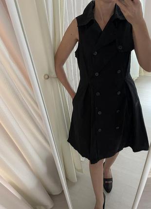 Сукня сорочка бавовняна сукня чорне8 фото