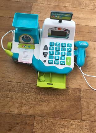 Касовий апарат іграшка ваги сканер калькулятор чек каса магазин
