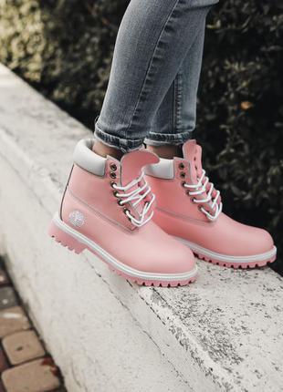 Ботинки timberland pink  , сапоги, чоботи, скидка❤2 фото