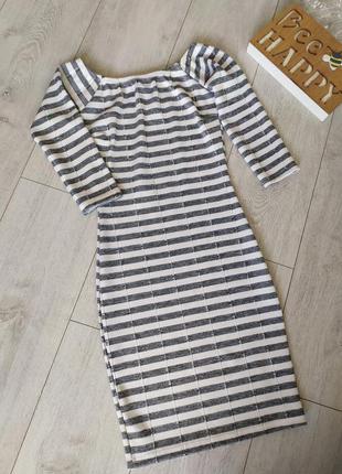 Плаття олівець у смужку