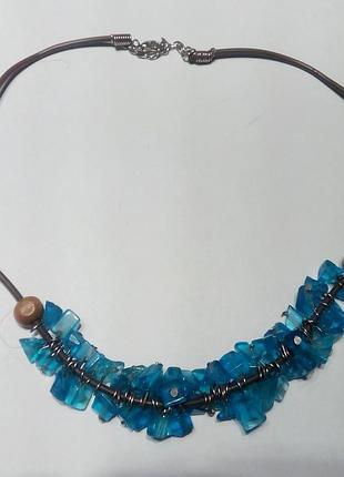 Кольє намистини на каучуковій нитки