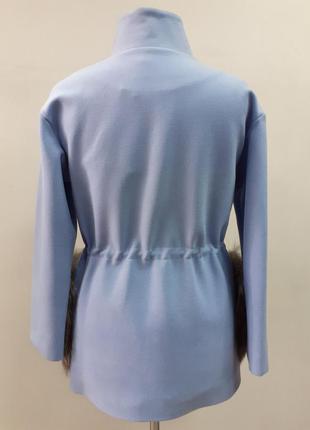 Демісезонне пальто, яскраве, блакитне, з хутряними кишенями zuhvala2 фото