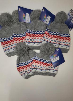 Шапка тёплая флис на мальчика lupilu шапка утеплена фліс на хлопчика