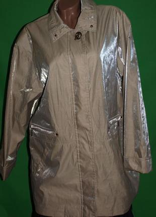 Шикарная куртка (2-3 xl замеры) супер перелив!, на подкладе, молния + пуговици ,4 кармана.