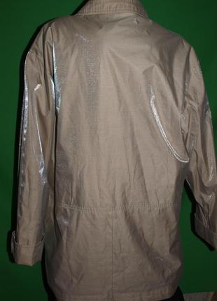 Шикарная куртка (2-3 xl замеры) супер перелив!, на подкладе, молния + пуговици ,4 кармана.5 фото