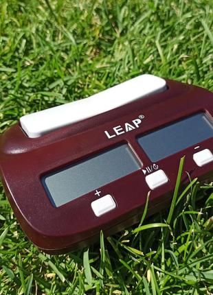 Шаховий годинник електронний leap pq9907s для шахів змагання електронний таймер секундомер