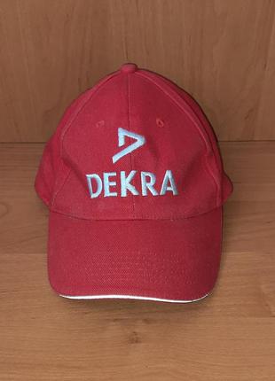 Красная кепка/бейсболка dekra reflective