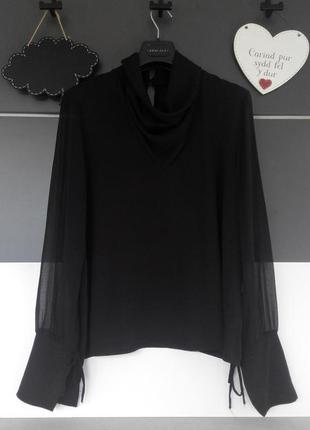 Шикарна чорна блузка; zara; l/xl/xxl