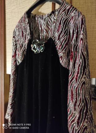 Платье в пол рархат праздничное 44-46 размер5 фото