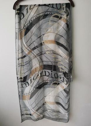 Легкий брендовый платок в стиле dior1 фото