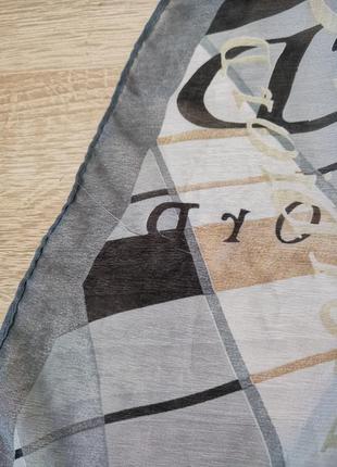 Легкий брендовый платок в стиле dior4 фото