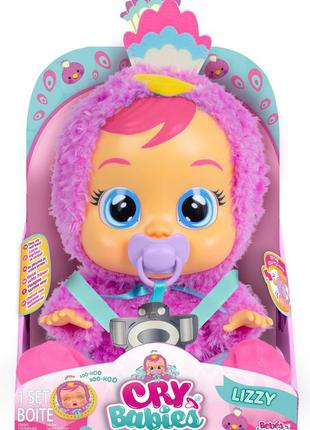 Інтерактивний пупс cry babies плакса ліззі павич від imc toys оригінал6 фото