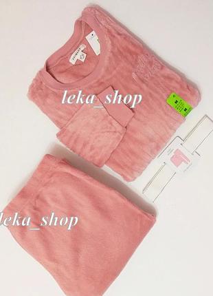 Пижама теплая пушистый флис primark