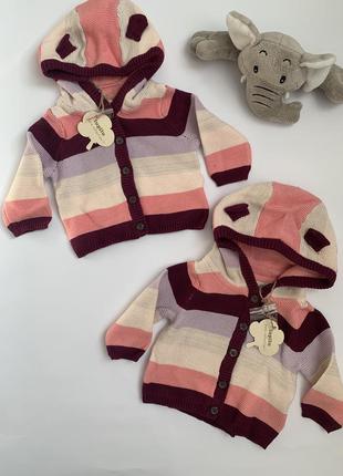 Смугаста кофтинка на зріст 50-56 см