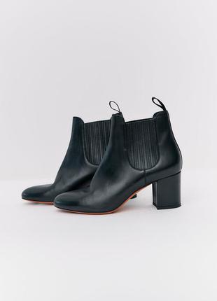 Изысканные ботильоны туфли santoni натуральная кожа италия8 фото