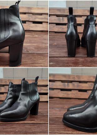 Вишукані ботильйони туфлі santoni натуральна шкіра італія5 фото