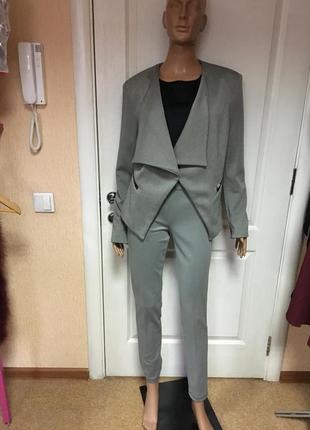 Пиджак серый меланжевый, брендовый италия coconuda2 фото